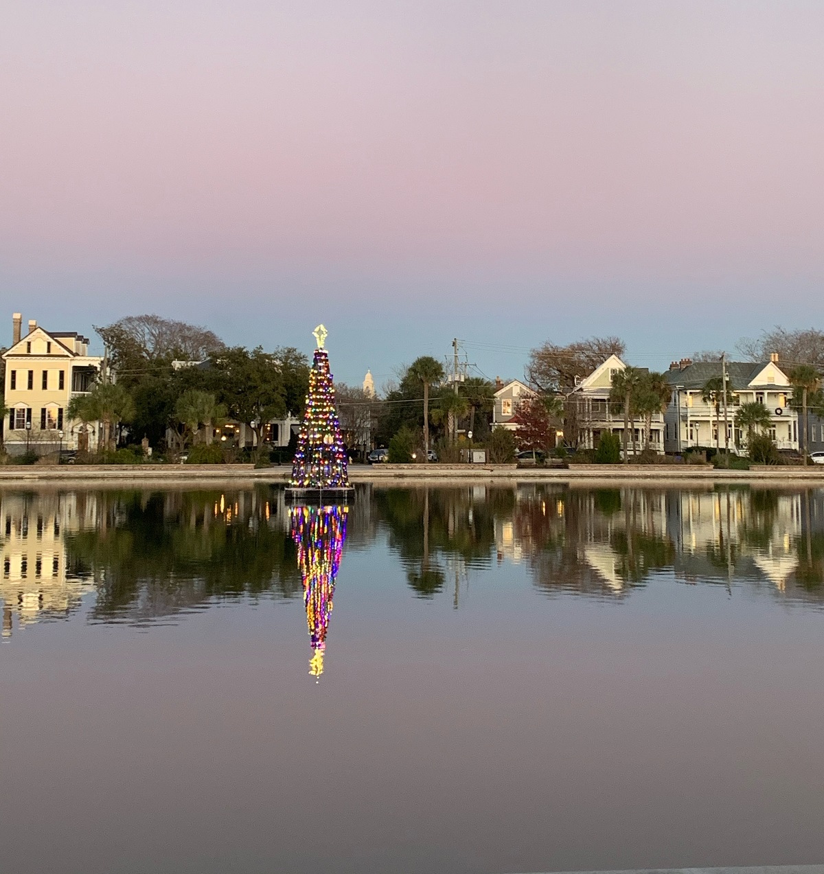Colonial Lake in Charleston December 27, 2020