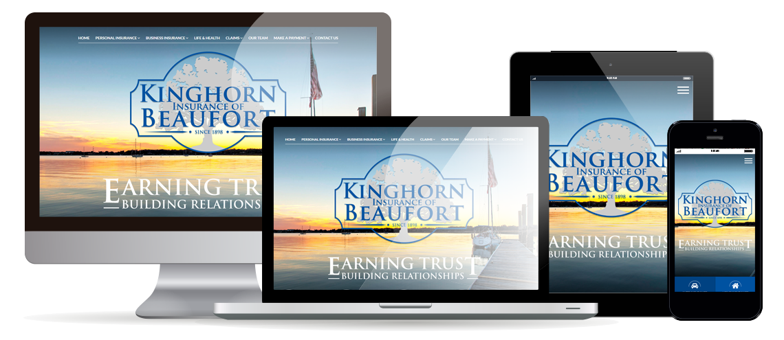 New Website for Kinghorn Insurance of Beaufort, SC