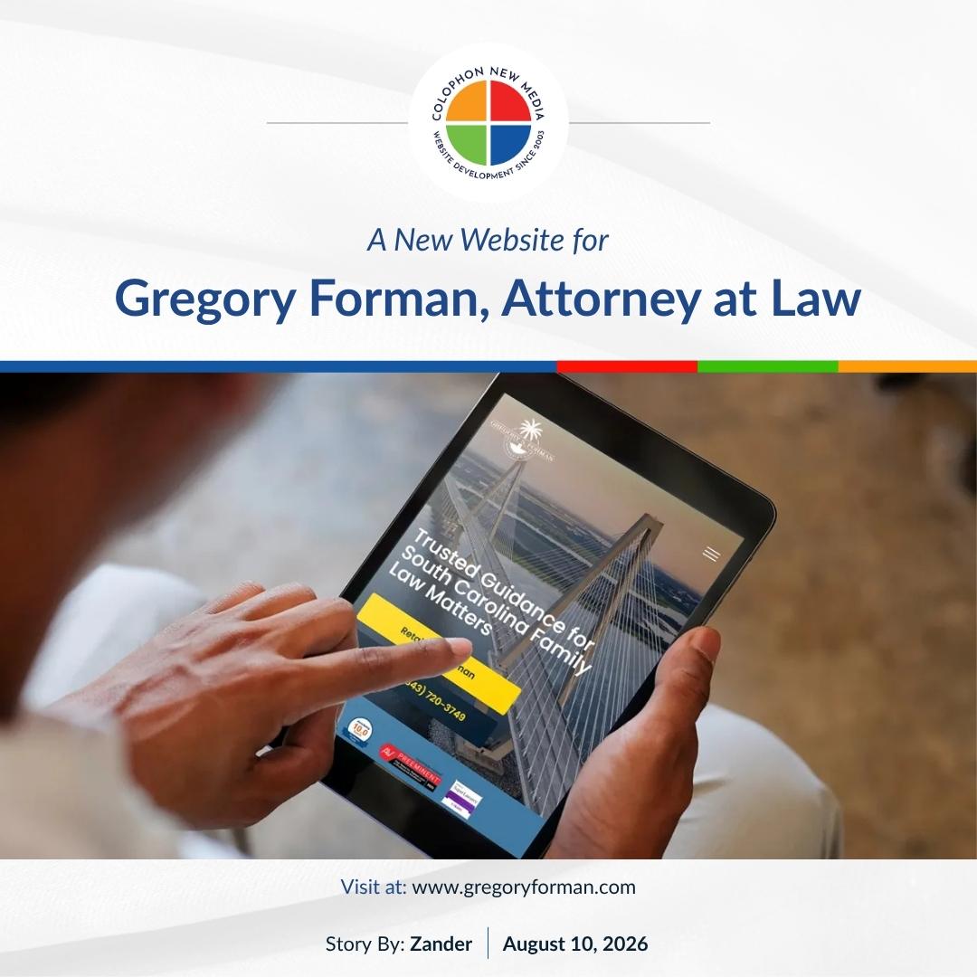 A New Website for Gregory Forman, Attorney at Law